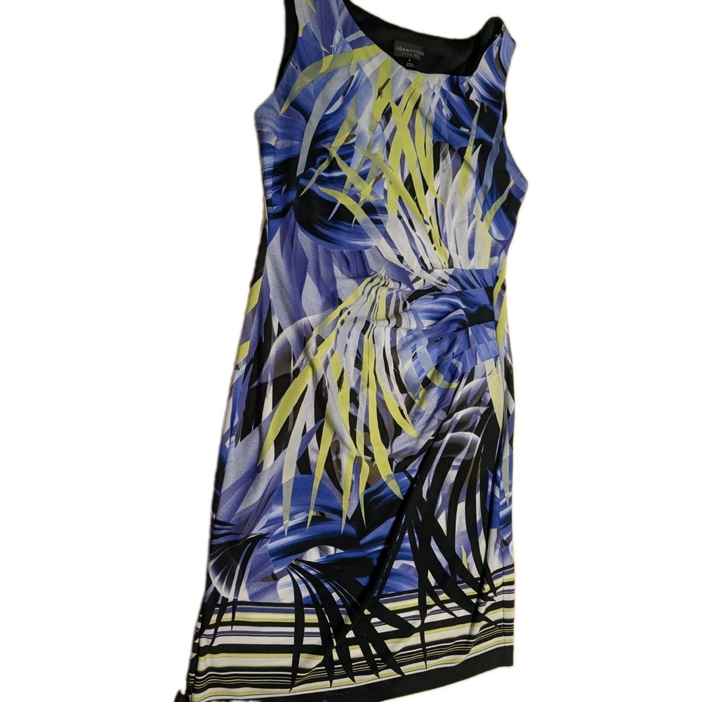 Connected Apparel Women's Dress Size 6 Floral Multicolor